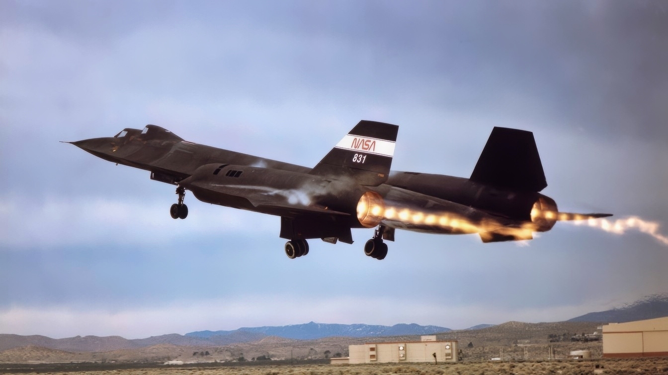 SR-71 Blackbird Flying for NASA