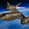 SR-71 Blackbird flying high