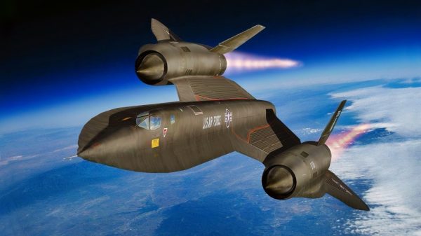 SR-71 Blackbird flying high