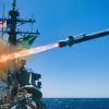 The Arleigh Burke-class guided-missile destroyer USS Fitzgerald (DDG 62), while participating in Exercise Rim of the Pacific (RIMPAC) 2024, fires the first naval strike missile from a U.S. destroyer July 18. Twenty-nine nations, 40 surface ships, three submarines, 14 national land forces, more than 150 aircraft, and 25,000 personnel are participating in RIMPAC in and around the Hawaiian Islands, June 27 to Aug. 1. The world’s largest international maritime exercise, RIMPAC provides a unique training opportunity while fostering and sustaining cooperative relationships among participants critical to ensuring the safety of sea lanes and security on the world’s oceans. RIMPAC 2024 is the 29th exercise in the series that began in 1971. (U.S. Navy photo by Mass Communication Specialist 2nd Class Jordan Jennings)