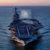NORFOLK, Va. (May 16, 2026) USS Gerald R. Ford (CVN 78) returned to Naval Station Norfolk, May 16, 2026, following a historic 11-month deployment to U.S. 2nd, 4th, 5th, and 6th Fleets as part of the Gerald R. Ford Carrier Strike Group. Before returning to Norfolk after 326 days, the Gerald R. Ford crew conducted 23 replenishments-at-sea and sailed over 57,713 nautical miles. Embarked Carrier Air Wing 8 logged more than 5,760 flight hours and 12,200 flight launches. (U.S. Navy photo by Mass Communication Specialist 2nd Class Mike Shen)