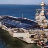 260516-N-FY193-1426 NORFOLK, Va. (May 16, 2026) USS Gerald R. Ford (CVN 78) returned to Naval Station Norfolk, May 16, 2026, following a historic 11-month deployment to U.S. 2nd, 4th, 5th, and 6th Fleets as part of the Gerald R. Ford Carrier Strike Group. Before returning to Norfolk after 326 days, the Gerald R. Ford crew conducted 23 replenishments-at-sea and sailed over 57,713 nautical miles. Embarked Carrier Air Wing 8 logged more than 5,760 flight hours and 12,200 flight launches. (U.S. Navy photo by Mass Communication Specialist 2nd Class Mike Shen)