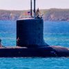 NAVAL BASE GUAM (Jan. 18, 2025) – The Virginia-class fast-attack submarine USS Minnesota (SSN 783) transits Apra Harbor, Naval Base Guam, Jan. 18, 2025. Assigned to Commander, Submarine Squadron 15, based at Polaris Point, Naval Base Guam, Minnesota is one of five forward-deployed fast-attack submarines. Renowned for their unparalleled speed, endurance, stealth, and mobility, fast-attack submarines are the backbone of the Navy’s submarine force. Regarded as apex predators of the sea, Guam’s fast-attack submarines serve at the tip of the spear, helping to reaffirm the submarine force's forward-deployed presence in support of a free and open Indo-Pacific. (U.S. Navy photo by Lt. James Caliva)