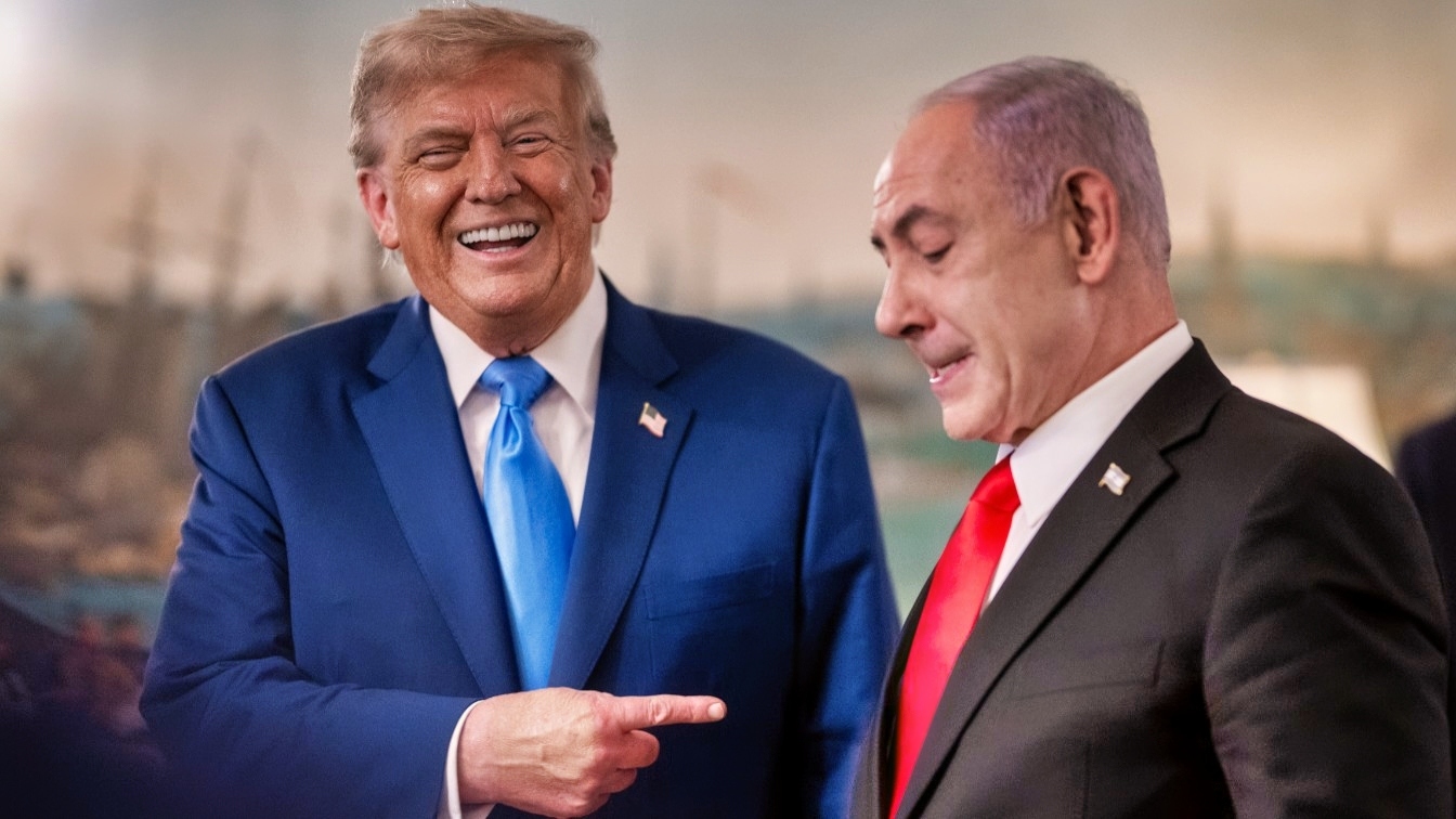 President Donald Trump and Israeli Prime Minister Benjamin Netanyahu speak privately in the Vermeil Room before a dinner, Monday, July 7, 2025, at the White House. (Official White House Photo by Daniel Torok)