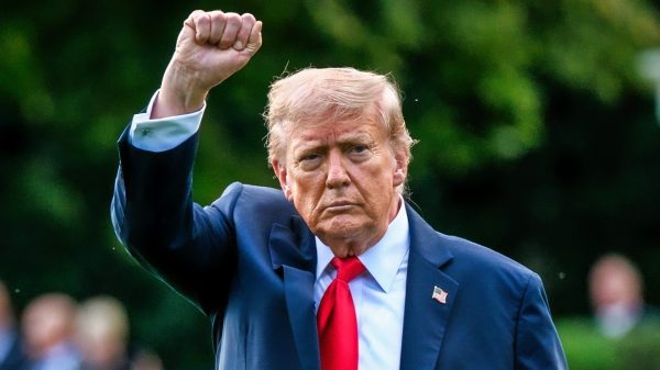 President Donald Trump boards Marine One on the South Lawn of the White House en route to Joint Base Andrews, Maryland on Thursday, September 11, 2025, for a trip to New York. (Official White House Photo by Molly Riley)