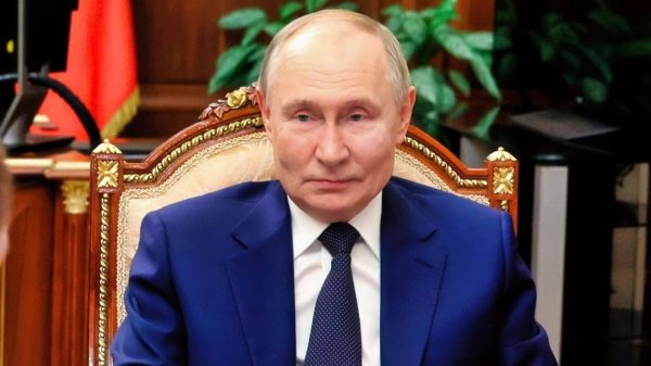 Putin in Important Meeting Russian Federation Photo