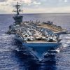 PACIFIC OCEAN (June 22, 2026) –The Nimitz-class aircraft carrier USS Theodore Roosevelt (CVN 71), transits the Pacific Ocean, June 22, 2026. Theodore Roosevelt, flagship of Carrier Strike Group (CSG) 9, is underway conducting exercises to bolster strike group readiness and capability in the U.S. 3rd Fleet area of operations. (U.S. Navy photo by Mass Communication Specialist 3rd Class Aaron Haro Gonzalez)