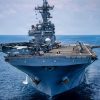 Wasp-class amphibious assault ship USS Boxer (LHD 4) transits the South China Sea, June 8, 2026. Boxer, flagship of the Boxer Amphibious Ready Group, is underway with the 11th Marine Expeditionary Unit in the U.S. 7th Fleet area of operations. U.S. 7th Fleet, the Navy’s largest forward-deployed numbered fleet, routinely interacts and operates with allies and partners to preserve a free and open Indo-Pacific. (U.S. Navy photo by Mass Communication Specialist Seaman Eliora Sims)