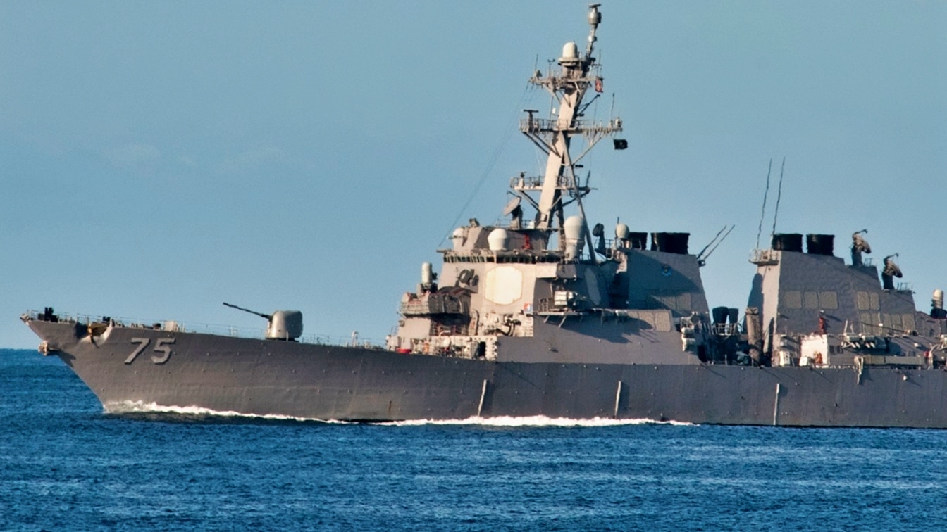 Arleigh Burke Class guided-missile destroyer USS Donald Cook is underway for a scheduled deployment in the U.S. Navy's 5th and 6th fleet areas of responsibility. Donald Cook departed Naval Station Norfolk Monday, September 19th. (U.S. Navy photo by Petty Officer 3rd Class Scott Pittman)