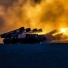 U.S. Soldiers assigned to the 65th Field Artillery Brigade, and soldiers from the Kuwait Land Forces fire their High Mobility Artillery Rocket Systems (U.S.) and BM-30 Smerch rocket systems (Kuwait) during a joint live-fire exercise, Jan. 8, 2019, near Camp Buehring, Kuwait. The U.S. and Kuwaiti forces train together frequently to maintain a high level of combat readiness and to maintain effective communication between the two forces. (U.S. Army photo by Sgt. James Lefty Larimer)