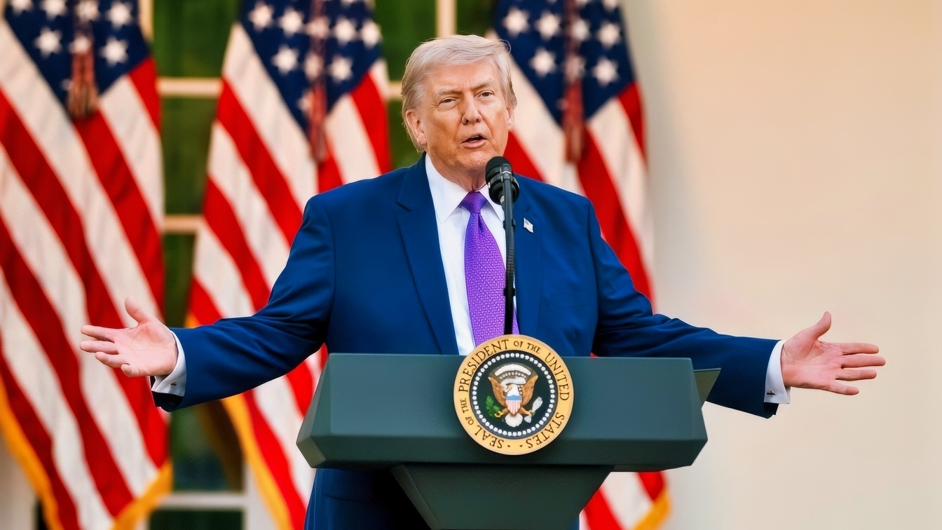 President Donald J. Trump hosts a Rose Garden Club dinner in honor of Police Week in the White House Rose Garden, Monday, May 11, 2026. (Official White House Photo by Molly Riley)