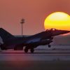 F-16 in Sunset US Air Force Photo