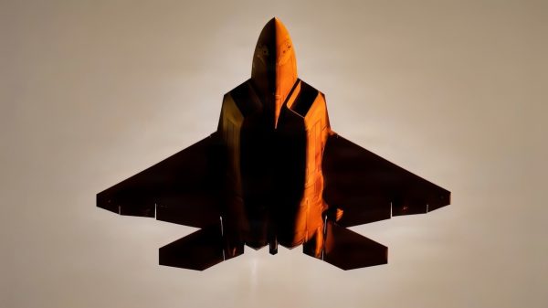 U.S. Air Force Capt. Nick “Laz” Le Tourneau, F-22 Raptor Aerial Demonstration Team pilot and commander, practices at Joint Base Langley-Eustis, VA, November 12th, 2025. The F-22 Raptor Aerial Demonstration showcases the unmatched maneuverability of the airframe by executing a series of combat maneuvers to inspire Americans and their allies, and deter foreign adversaries. (U.S. Air Force video by Staff Sgt. Michael Bowman)