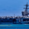 U.S. Navy Nimitz-class aircraft carrier USS Theodore Roosevelt (CVN 71) departs Joint Base Pearl Harbor-Hickam, Hawaii, to begin the sea phase of Exercise Rim of the Pacific 2026, July 7, 2026. Thirty nations, over 30 surface ships, five submarines, 15 national land forces, more than 206 aircraft and 30,000 personnel are participating in RIMPAC in and around the Hawaiian Islands, June 24 to July 31. The world's largest international maritime exercise, RIMPAC provides a unique training opportunity while fostering and sustaining cooperative relationships among participants critical to ensuring the safety of sea lanes and security on the world's oceans. RIMPAC 2026 is the 30th exercise in the series that began in 1971. (U.S. Navy photo by Mass Communication Specialist 1st Class Kyle Carlstrom)