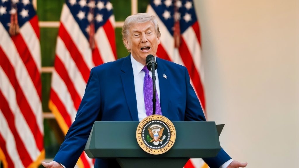 President Donald J. Trump hosts a Rose Garden Club dinner in honor of Police Week in the White House Rose Garden, Monday, May 11, 2026. (Official White House Photo by Molly Riley)