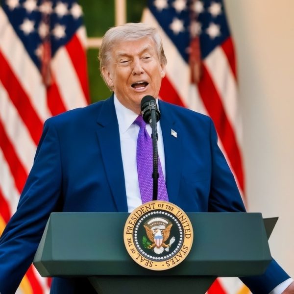 President Donald J. Trump hosts a Rose Garden Club dinner in honor of Police Week in the White House Rose Garden, Monday, May 11, 2026. (Official White House Photo by Molly Riley)