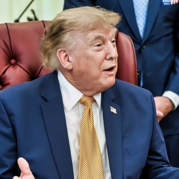 President Donald J. Trump, joined by Secretary of War Pete Hegseth and wife Jennifer Hegseth, signs an executive order creating a new White House commission focused on military families, Monday, August 3, 2026, in the Oval Office. (Official White House Photo by Molly Riley)