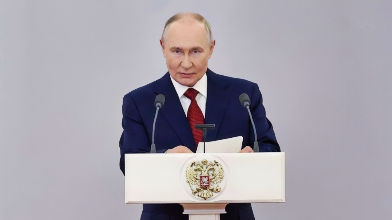 Putin Speaking in July 2026 Creative Commons Photo
