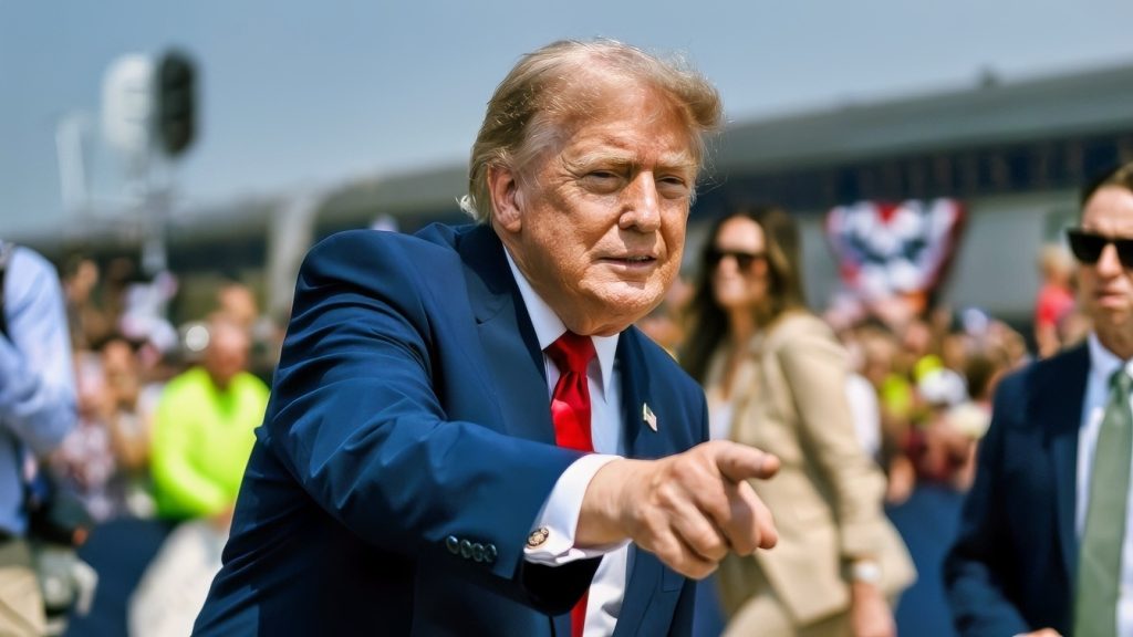 President Donald J. Trump greets the crowd in Medora, North Dakota, after arriving on the Freedom 250 Train en route to the grand opening of the Theodore Roosevelt Presidential Library, Wednesday, July 1, 2026. (Official White House Photo by Daniel Torok)