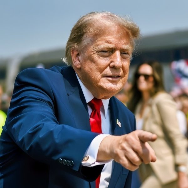 President Donald J. Trump greets the crowd in Medora, North Dakota, after arriving on the Freedom 250 Train en route to the grand opening of the Theodore Roosevelt Presidential Library, Wednesday, July 1, 2026. (Official White House Photo by Daniel Torok)