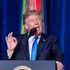 President Donald J. Trump addresses the nation on the South Asia strategy during a press conference at Conmy Hall on Fort Myer, Va., Aug. 21, 2017. (DoD photo by Army Sgt. Amber I. Smith)