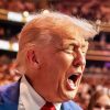 President Donald Trump congratulates Kayla Harrison after her victory during UFC 316 at the Prudential Center in Newark, NJ., June 7, 2025. (Official White House Photo by Daniel Torok)