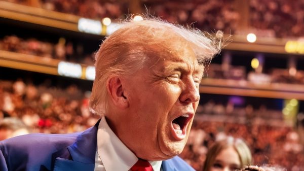 President Donald Trump congratulates Kayla Harrison after her victory during UFC 316 at the Prudential Center in Newark, NJ., June 7, 2025. (Official White House Photo by Daniel Torok)