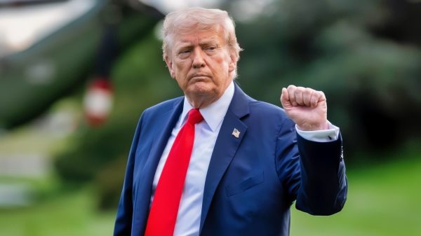 President Donald J. Trump departs the White House via the South Lawn on Thursday, September 11th, 2025. (Official White House Photo by Harrison Koeppel)