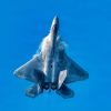 U.S Air Force Capt. Nick “Laz” Le Tourneau, F-22 Raptor Aerial Demonstration Team pilot and commander, performs an aerial demonstration at Naval Air Station Oceana Air Show, Virginia, Sept. 18, 2026. The visible vapor forms when rapid changes in air pressure and humidity around the aircraft cause water vapor in the air to condense. (U.S. Air Force photo by Airman 1st Class Kaden Ciminnisi)