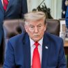 President Donald J. Trump makes an announcement regarding Dulles International Airport alongside Transportation Secretary Sean Duffy in the Oval Office, Wednesday, July 29, 2026. (Official White House Photo by Daniel Torok)