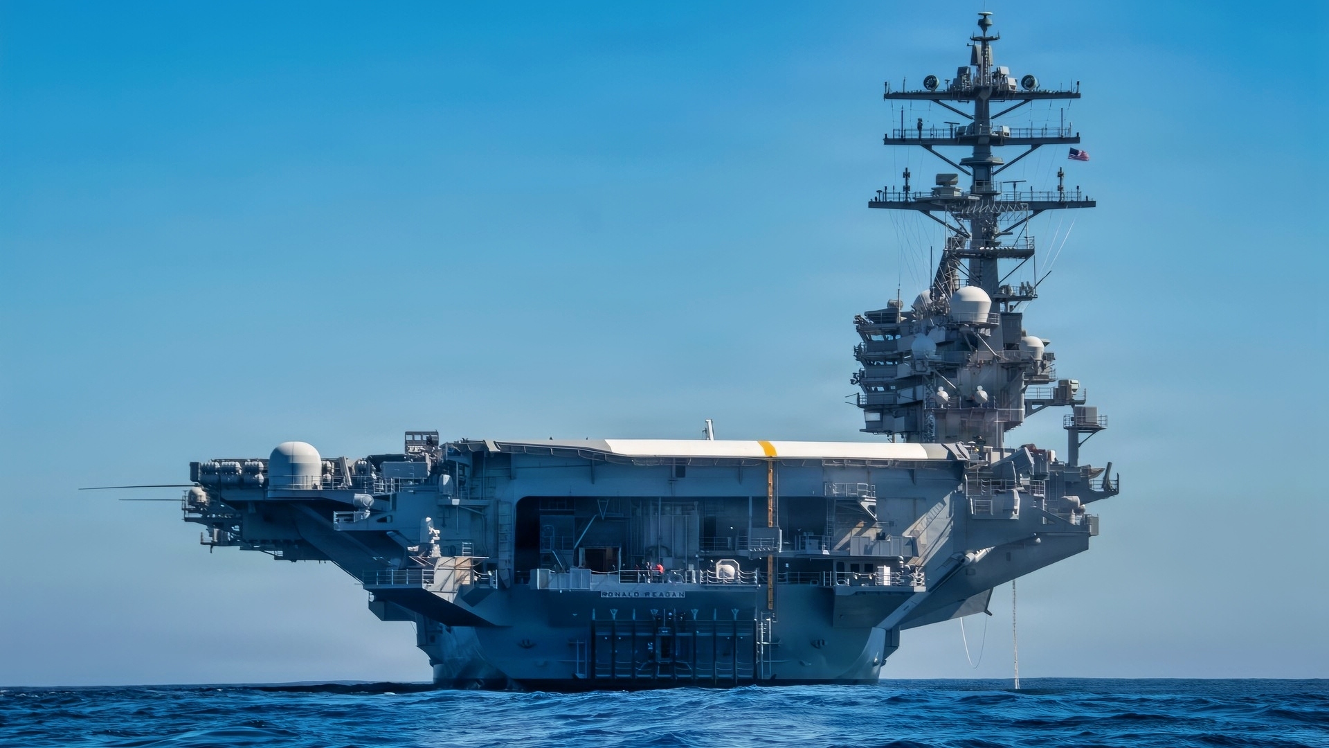 USS Ronald Reagan (CVN 76) steams in the Pacific Ocean, Oct. 4, 2026. The Nimitz-class aircraft carrier Ronald Reagan is underway conducting routine training in U.S. 3rd Fleet area of operations. (U.S. Navy photo by Mass Communication Specialist 2nd Class Jaron Wills)